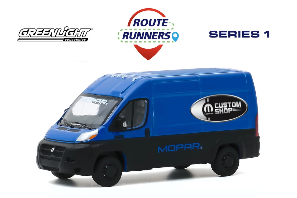 2018 Dodge Ram Promaster Cargo Van, Mopar Custom Shop - Greenlight 53010C/48 - 1/64 Diecast Car
