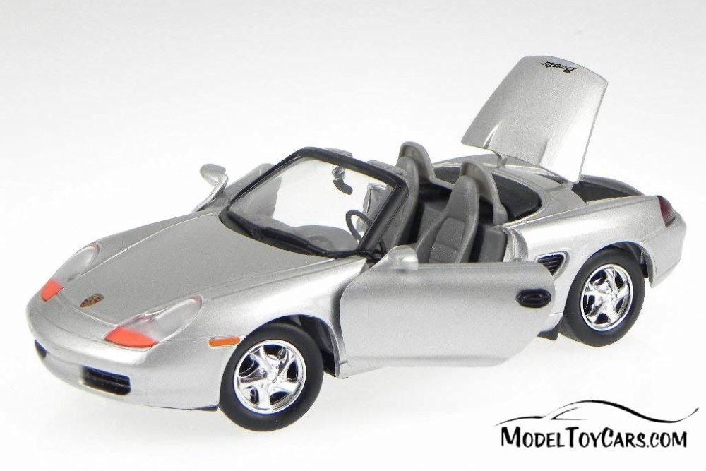 Porsche Boxster Convertible, Silver - Showcasts 73226WSV - 1/24 scale Diecast Model Toy Car