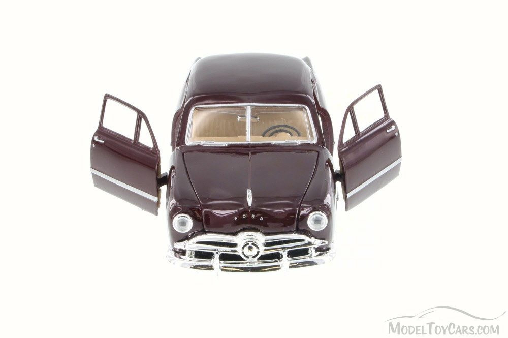 1949 Ford Coupe, Burgundy - Motormax Premium American 73213 - 1/24 Scale Diecast Model Car