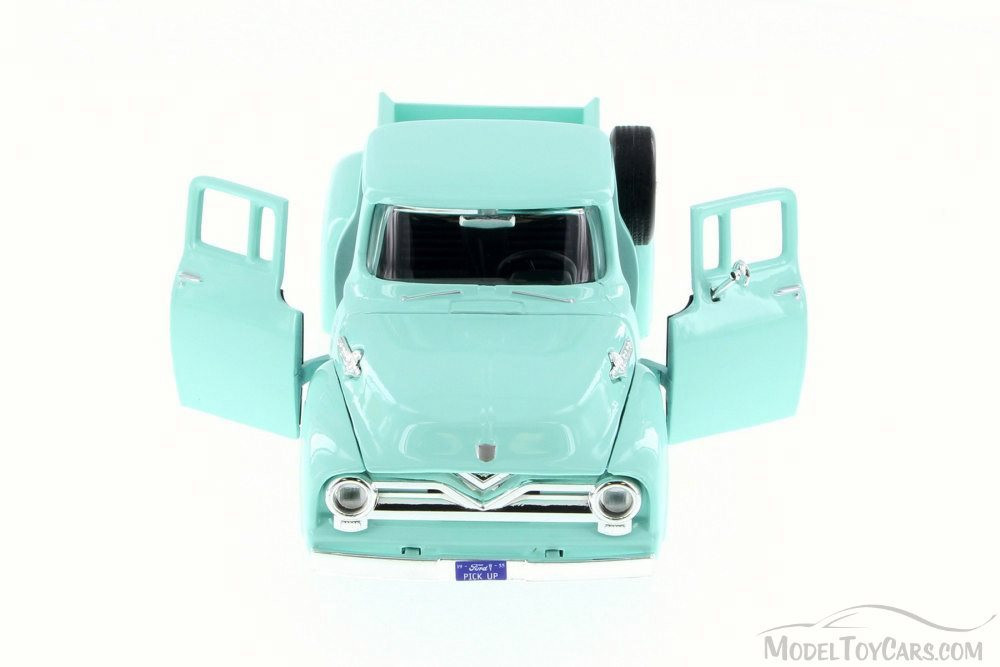 1955 Ford F-100 Pick Up truck, Green/Turquoise - Motor Max 79341WB