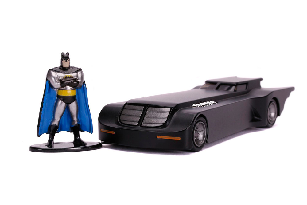 Animated Series Batmobile with Batman figure, Black - Jada Toys