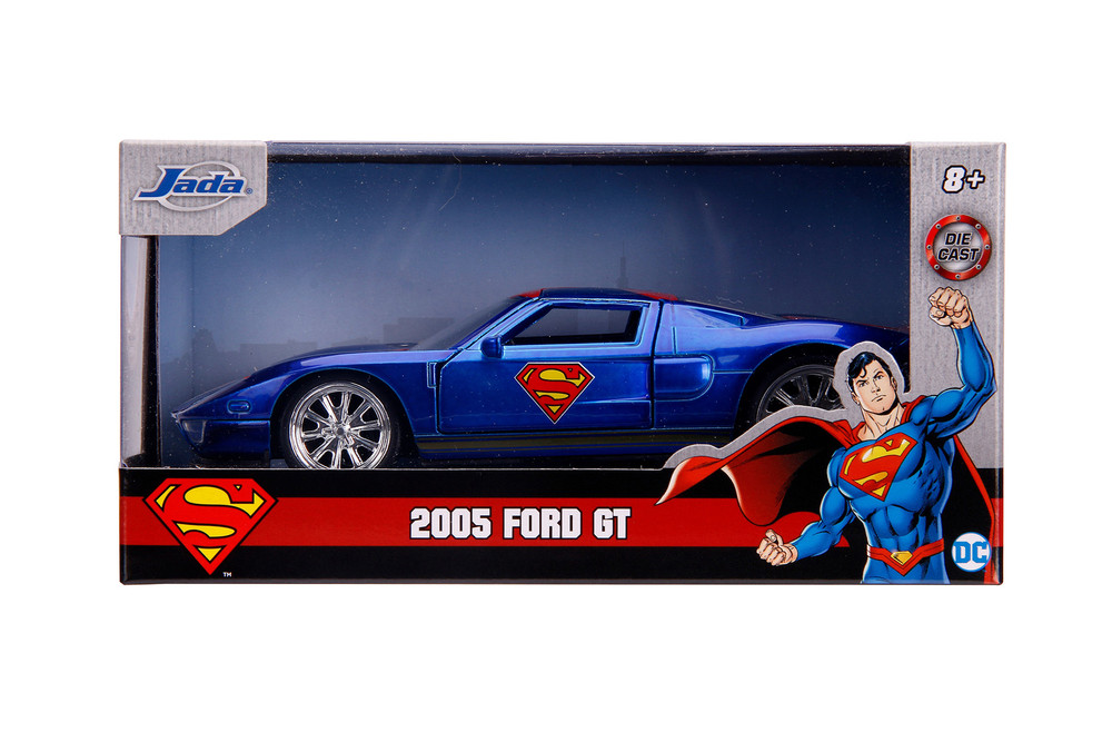 2005 Ford GT, Superman - Jada Toys 31717 - 1/32 scale Diecast Model Toy Car