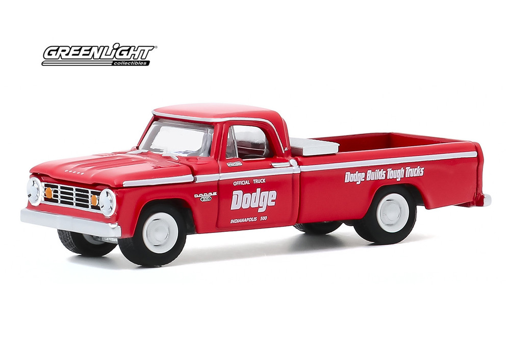 1965 Dodge D-200 Official Indy 500 Pickup Truck, Red - Greenlight