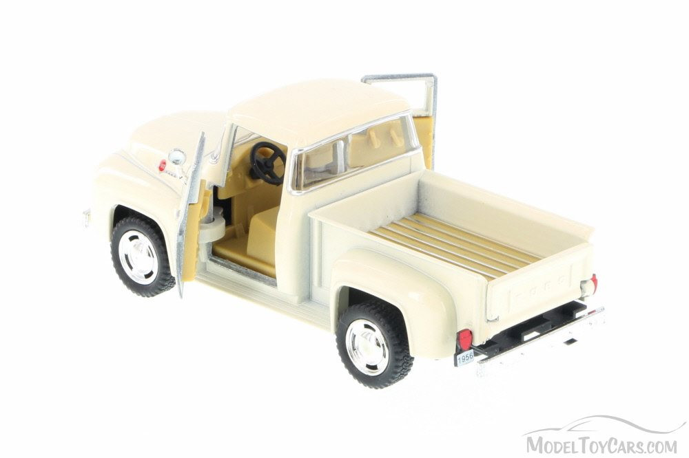 1956 Ford F-100 Pickup Truck, White - Kinsmart 5385D - 1/38 Scale Diecast Model Toy Car (Brand New, but NOT IN BOX)