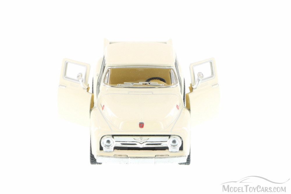 1956 Ford F-100 Pickup Truck, White - Kinsmart 5385D - 1/38 Scale Diecast Model Toy Car (Brand New, but NOT IN BOX)