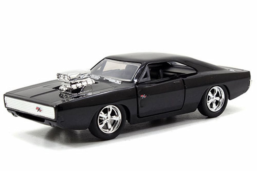 1970 Dom s Dodge Charger w Engine Blower Black Jada Toys Fast