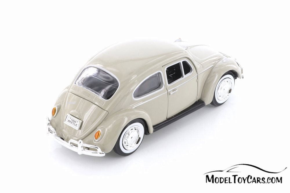 1966 Volkswagen Classic Beetle, Cream - Showcasts 73223/16D - 1/24 scale Diecast Model Toy Car