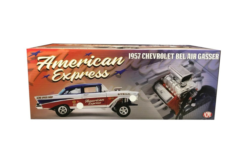 American Express 1957 Chevy Bel Air Gasser, Red White and Blue