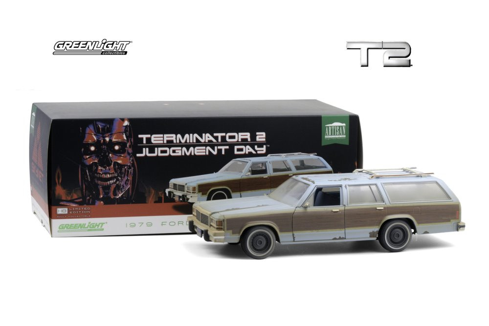 Greenlight 1/64 Ford LTD Country Squire 1979 - Terminator 2 CHASE Edition