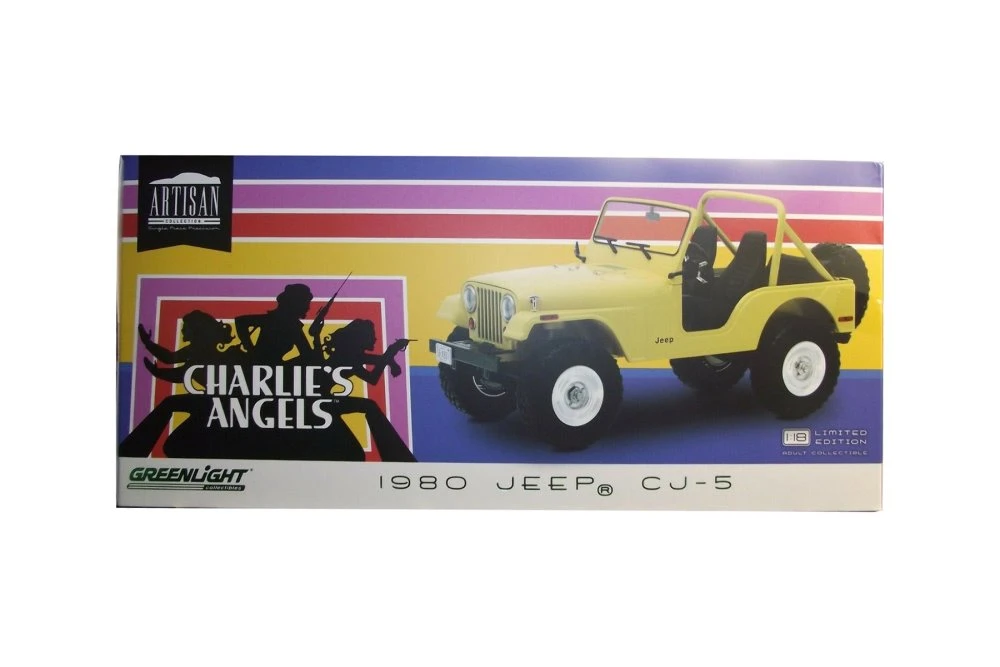 1980 Jeep CJ-5, Charlie's Angels - Greenlight 19078 - 1/18 scale Diecast Model Toy Car