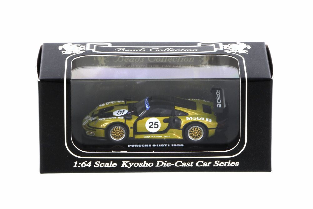 1996 Porsche 911 GT1, #25 - Kyosho K06521D - 1/64 scale Resin