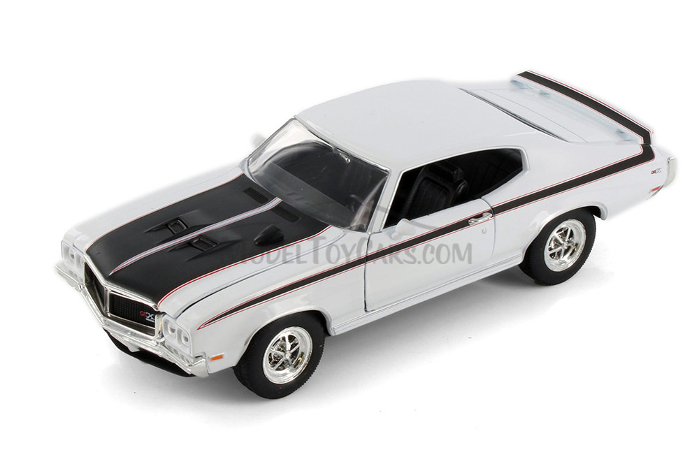 1970 Buick GSX, White - Welly 22433 - 1/24 scale Diecast Model Toy Car (Brand New, but NOT IN BOX)