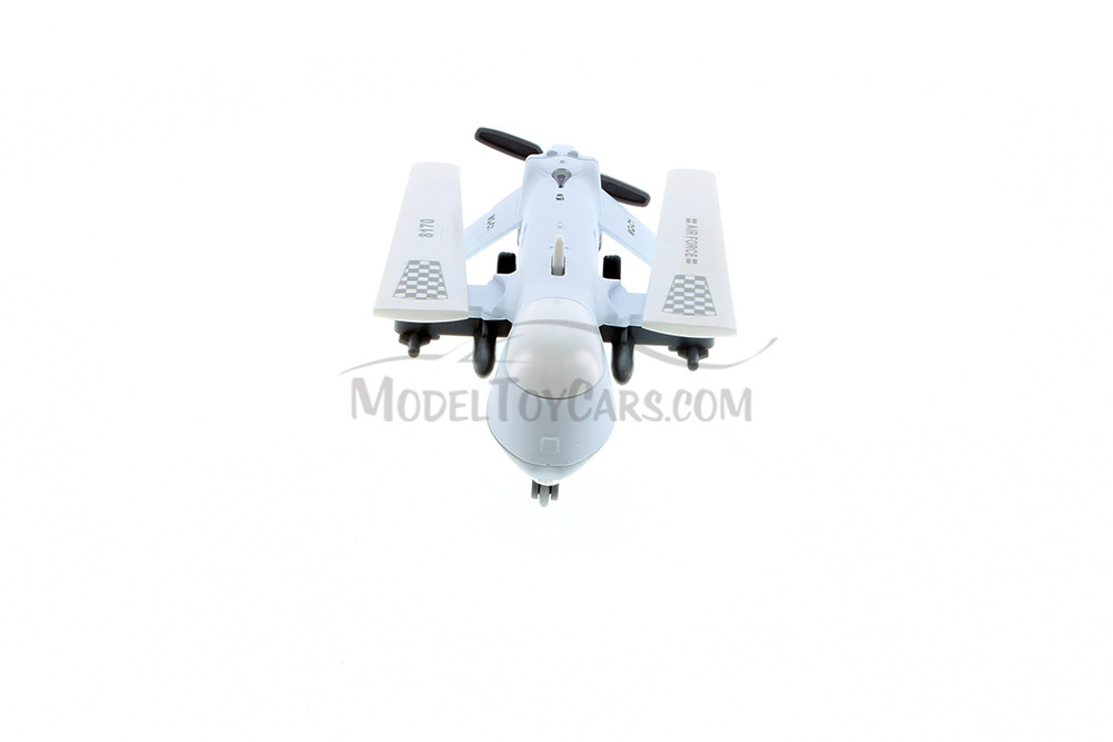 Predator Drone w/ Light & Sound, White - Daron TM8170 - Diecast