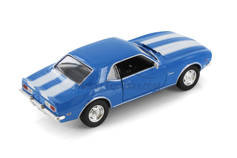 1968 Chevy Camaro Z/28, Blue - Welly 22448 - 1/24 scale Diecast Model Toy Car