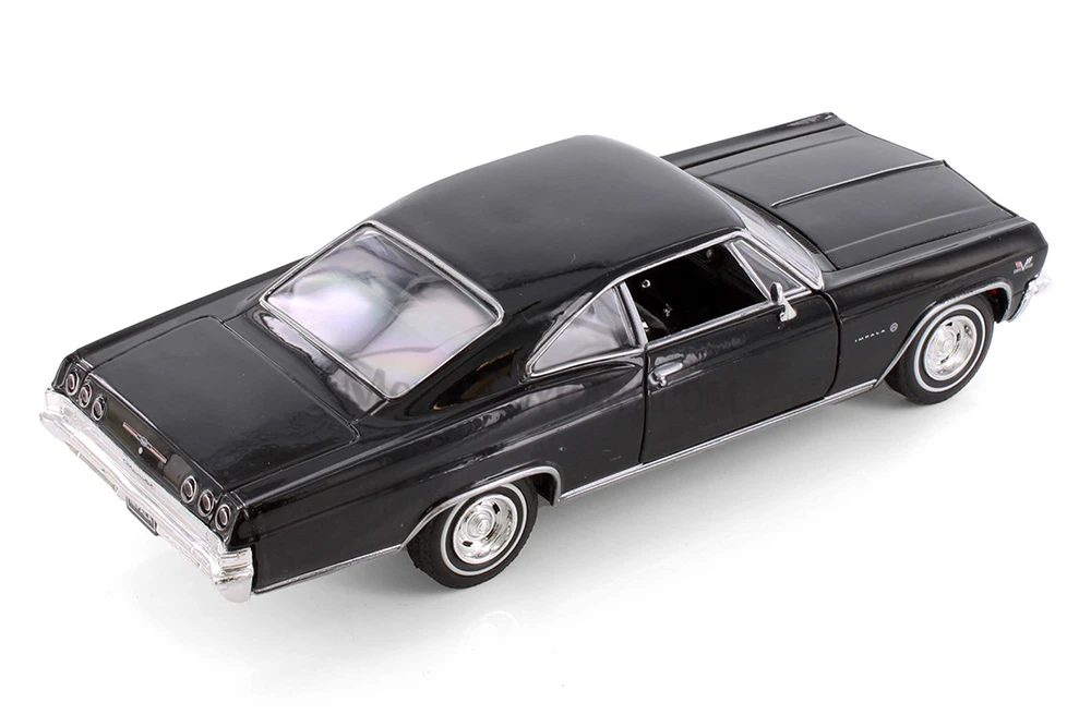 1965 Chevy Impala SS396, Black - Welly 22417WBK - 1/24 Scale Diecast ...
