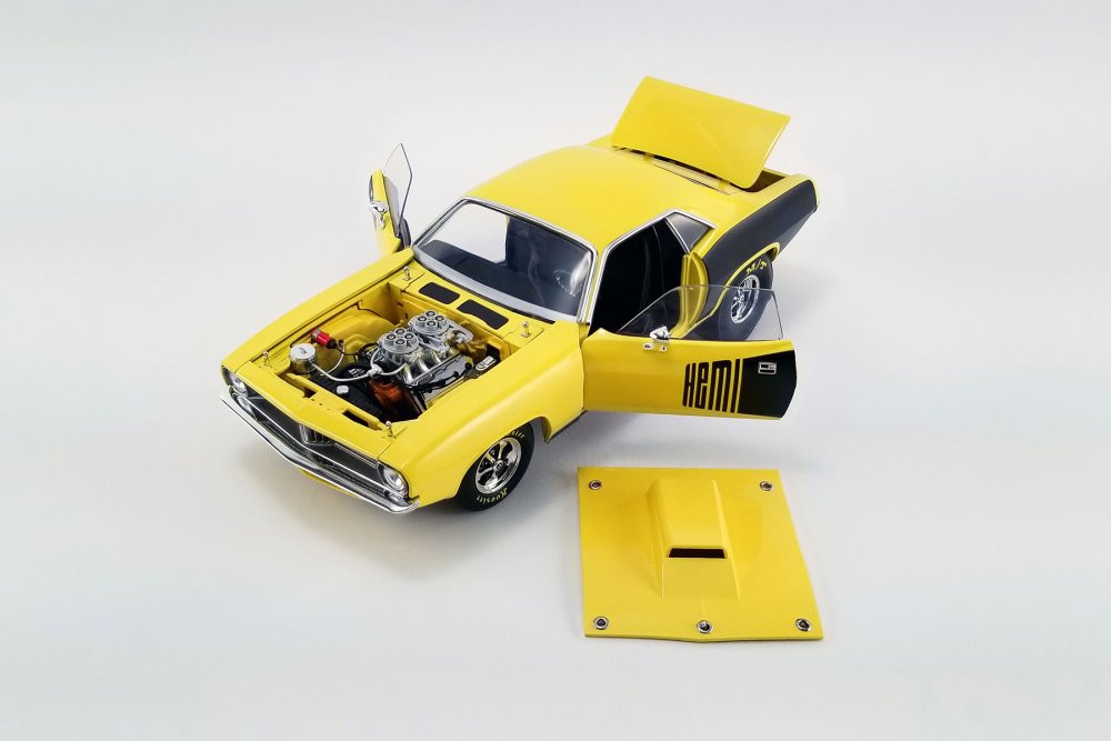 1972 Plymouth Barracuda Drag Car Hardtop, Yellow /Black - Acme