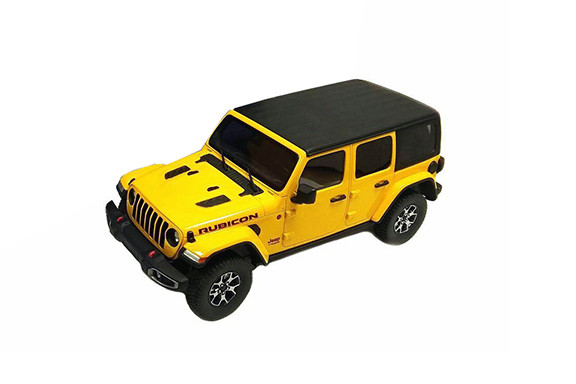 2019 Jeep Wrangler Rubicon, Yellow - GT Spirit US026 - 1/18 scale