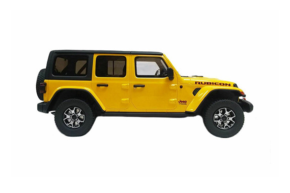 2019 Jeep Wrangler Rubicon, Yellow - GT Spirit US026 - 1/18 scale