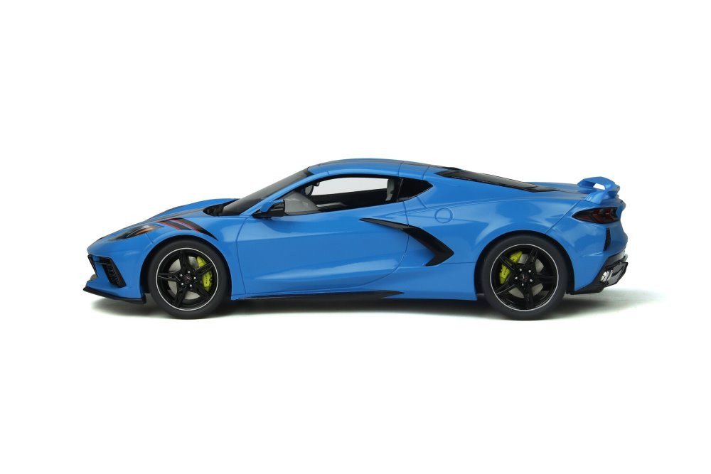 2020 Chevy Corvette C8, Rapid Blue - GT Spirit GT286 - 1/18 scale Resin Model Toy Car