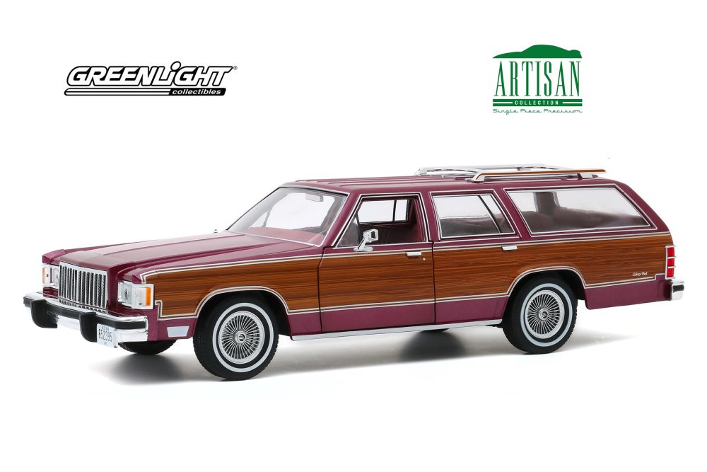 1985 Mercury Grand Marquis Colony Park, Burgundy - Greenlight