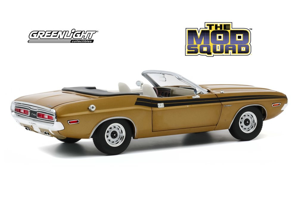 1971 Dodge Challenger 340 Convertible, The Mod Squad - Greenlight 13566 - 1/18 scale Diecast Car