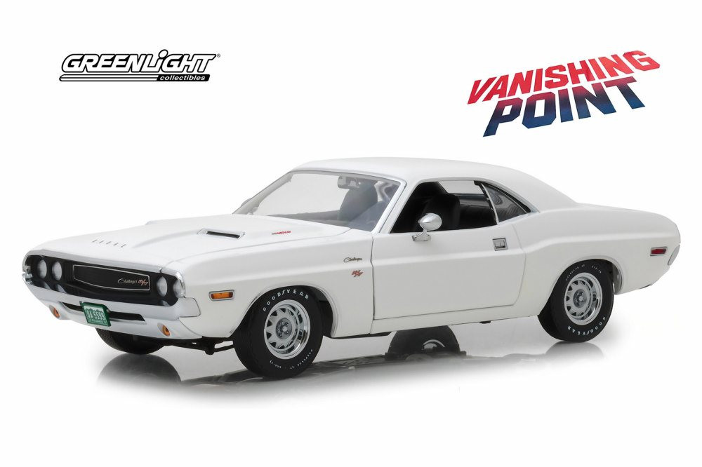 1970 Dodge Challenger R/T, Vanishing Point - Greenlight 13526 - 1/18 Scale Diecast Model Toy Car