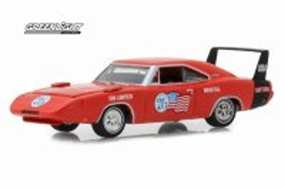 1969 Dodge Charger, Daytona &quot;Spirit of 76 Bristol 500 Limited&quot; - Greenlight 29969/48 - 1/64 scale Diecast Model Toy Car