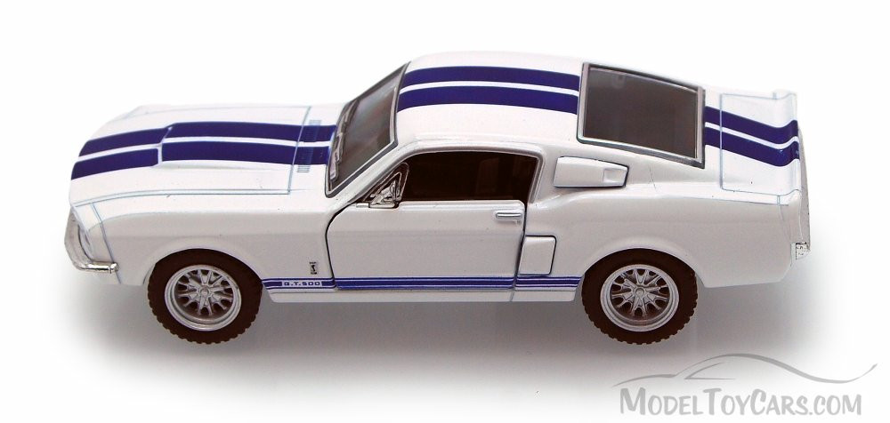 1967 Shelby GT500, White - Kinsmart 5372D - 1/38 scale Diecast Car