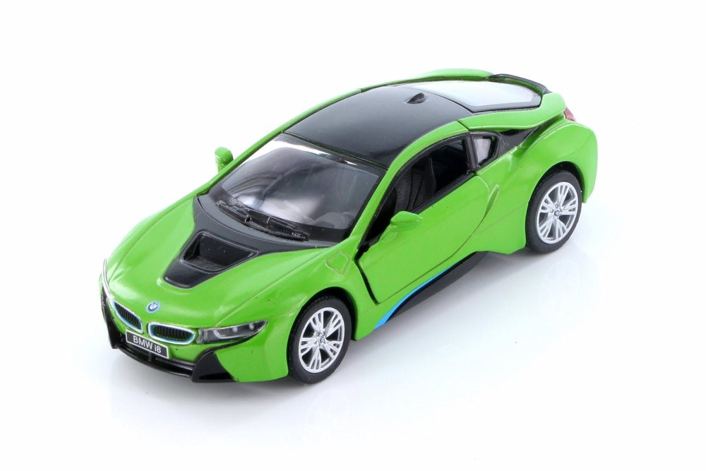 BMW i8 Hard Top, Green - Kinsmart 5379DA - 1/36 scale Diecast