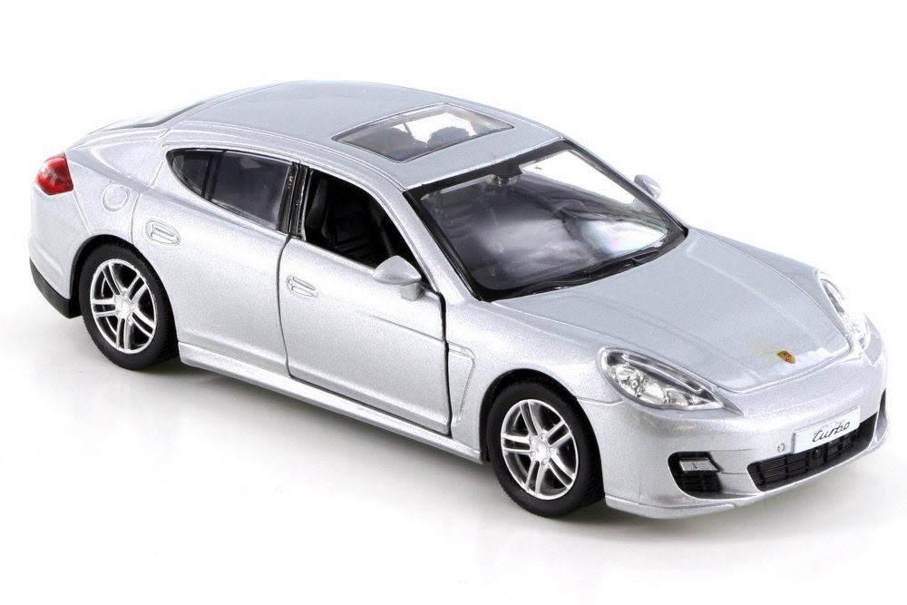 Porsche Panamera Turbo, Silver - RMZ City 555002 - Diecast Model Toy Car