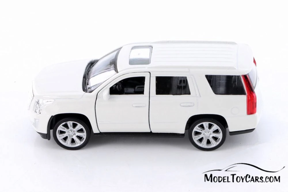 2017 Cadillac Escalade SUV, White - Welly 43751D - 1/39 Scale Diecast Model Toy Car