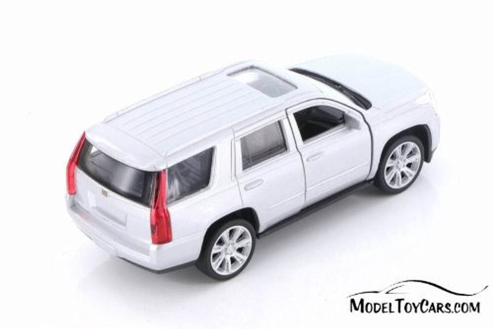 2017 Cadillac Escalade SUV, Silver - Welly 43751D - 1/39 Scale Diecast Model Toy Car