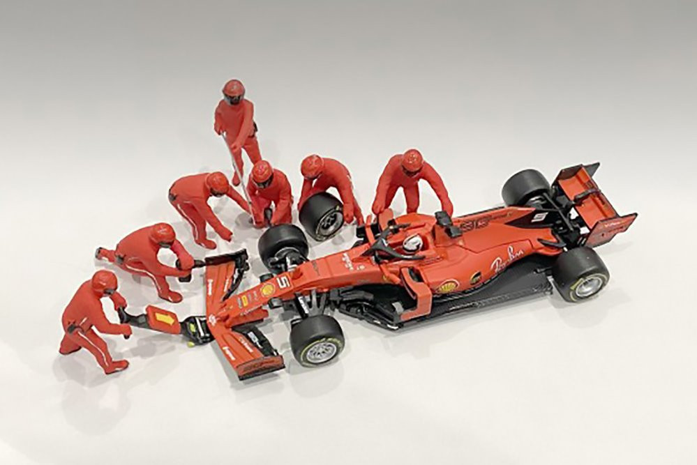 Formula One F1 Pit Crew Team,- American Diorama 38382 - 1/43 scale