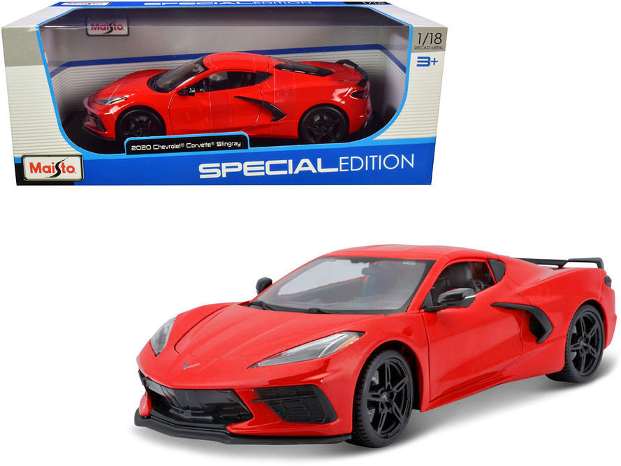2020 Chevy Corvette Stingray C8 , Red - Maisto 31447R - 1/18 scale