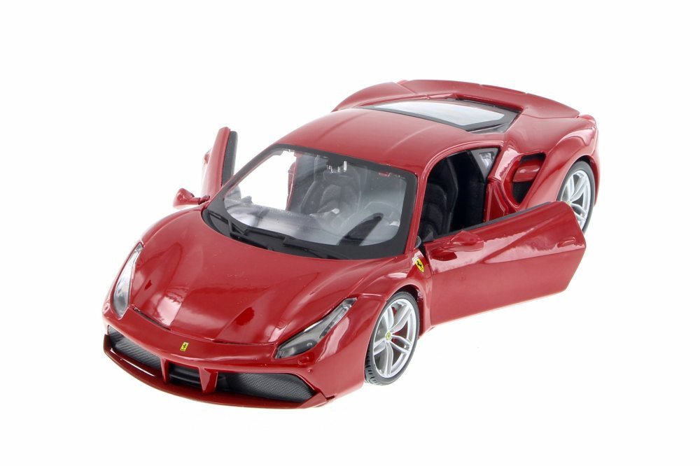 Ferrari 488 GTB, Red - Bburago 26013R - 1/24 Scale Diecast Model