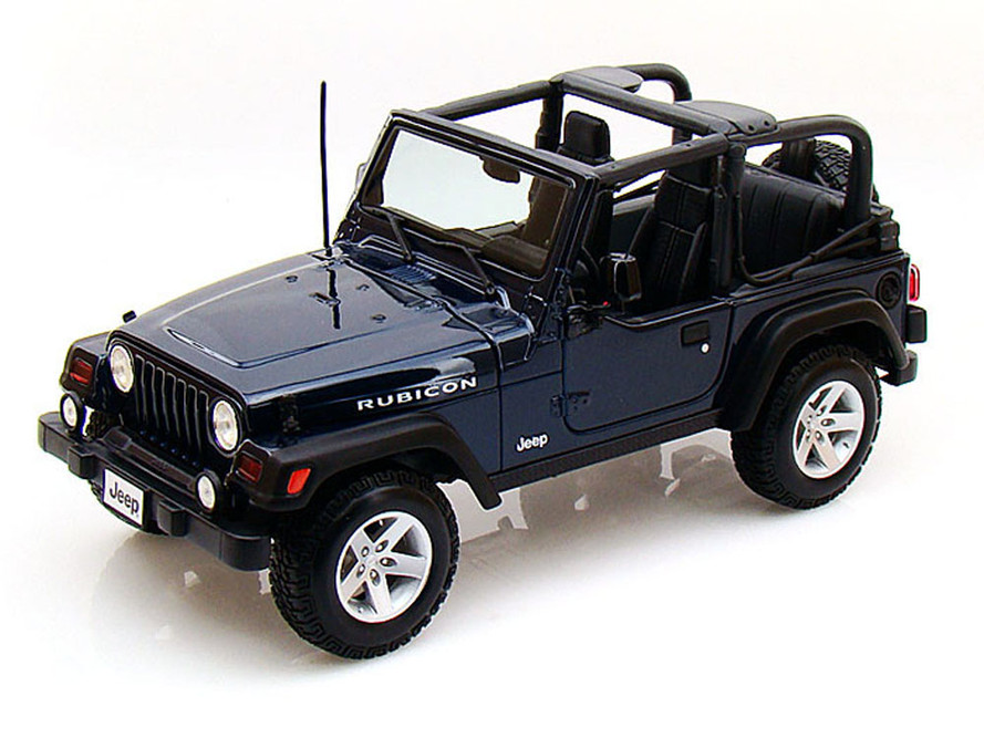 Jeep Wrangler Rubicon, Blue - Maisto 31663 - 1/18 Scale Diecast Model Toy  Car 