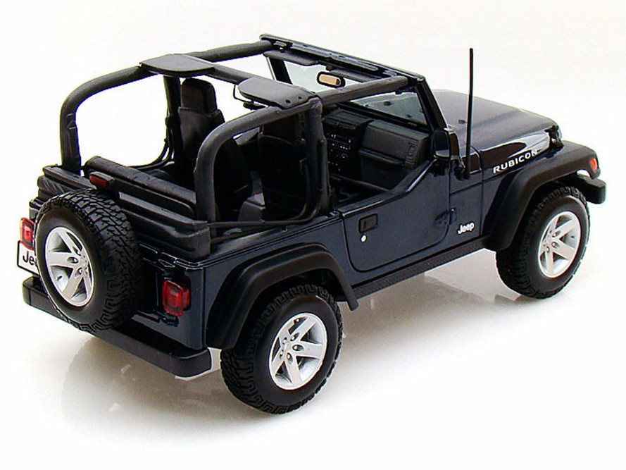 Jeep Wrangler Rubicon, Blue - Maisto 31663 - 1/18 Scale Diecast Model Toy Car