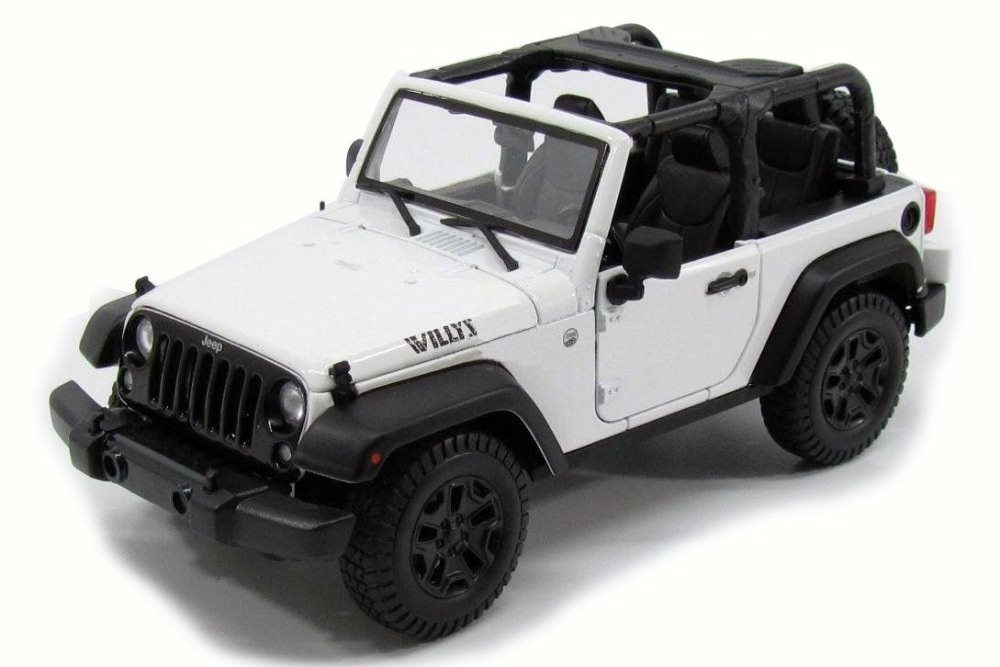 2014 Jeep Wrangler Topless, White - Maisto 31610 - 1/18 Scale