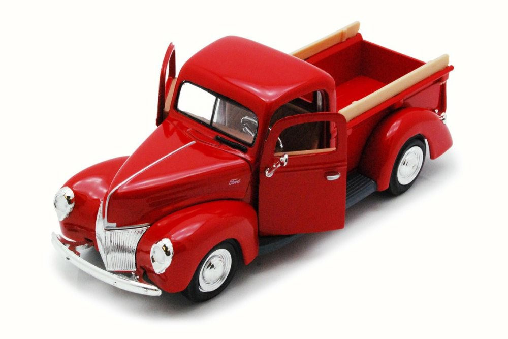 1940 Ford Pick Up truck, Red - Motor Max 73234 - 1/24 Scale Diecast Model Toy Car