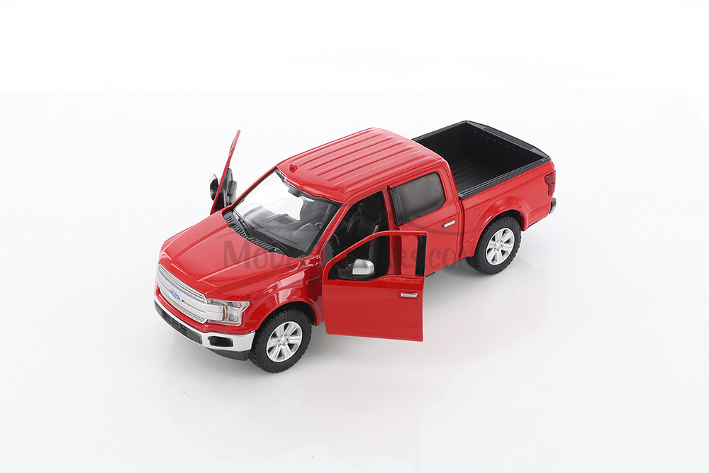 2019 Ford F-150 Lariat Crew Cab Pickup Truck, Red - Showcasts 79363/16D - 1/27 scale Diecast Car