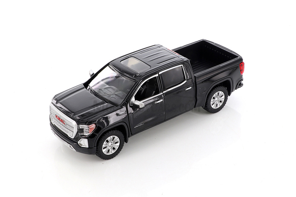2019 GMC Sierra 1500 Denali Crew Cab Pickup Truck, Black - Showcasts 79362/16D - 1/27 Diecast Car