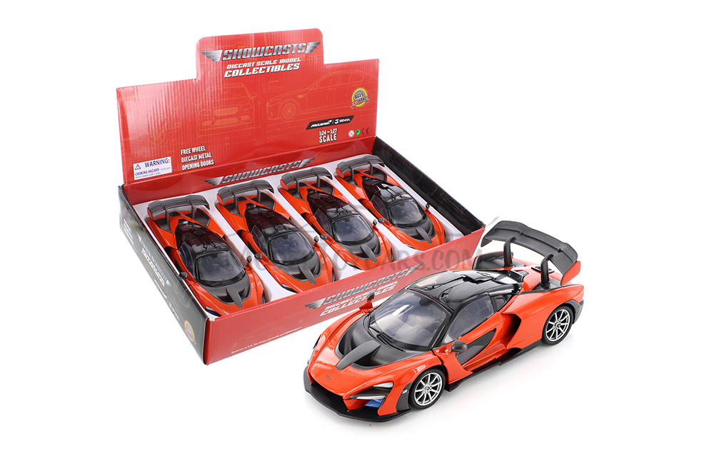 McLaren Senna Hardtop, Orange - Showcasts 79355/16D - 1/24 scale Diecast Model Toy Car