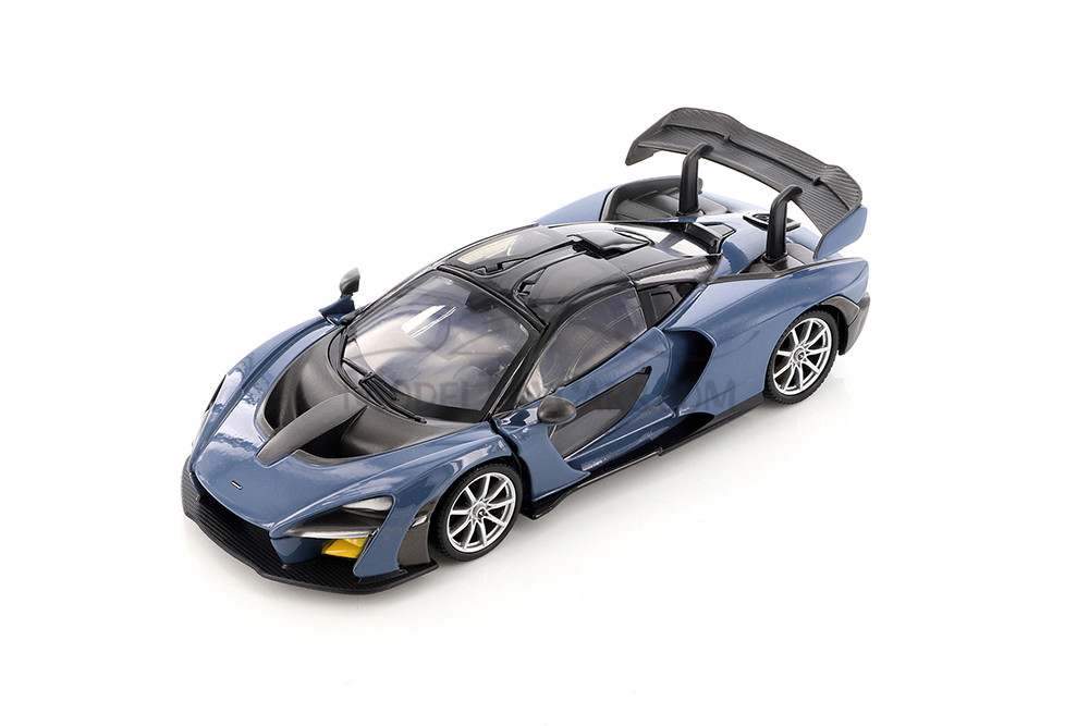 McLaren Senna Hardtop, Blue - Showcasts 79355/16D - 1/24 scale Diecast Model Toy Car