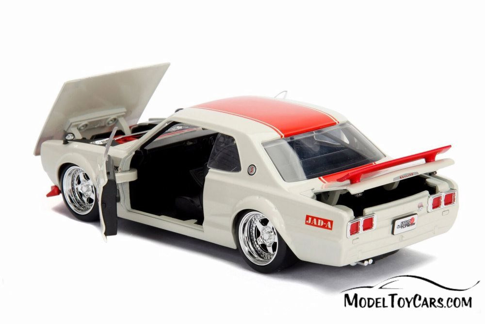 1971 Nissan Skyline GT-R Hard Top, White with red - Jada 30002WA1