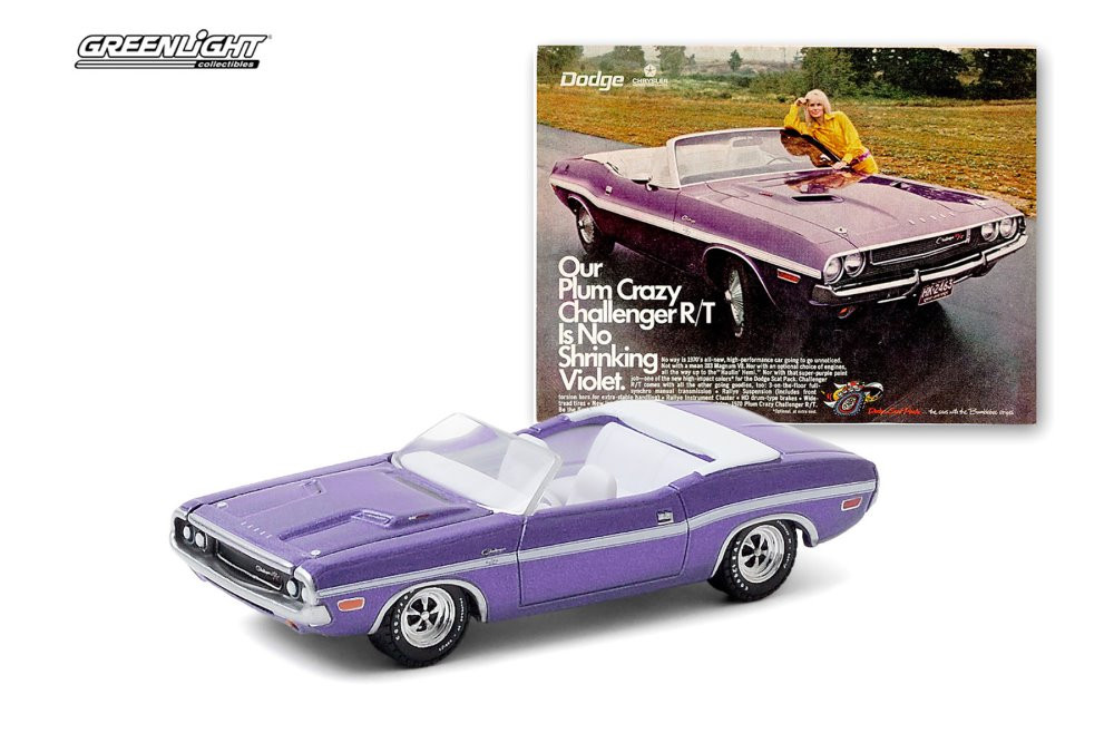1/18 グリーンライト 1970 ダッジ チャレンジャー 紫 Our Plum Crazy Challenger R/T Is No Shrinking Violet” 1970 Dodge