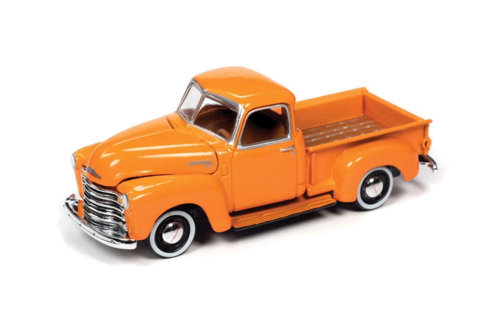 1950 Chevy 3100 Pickup Truck, Omaha Orange - Johnny Lightning JLSP106/24A - 1/64 scale Diecast Model Toy Car