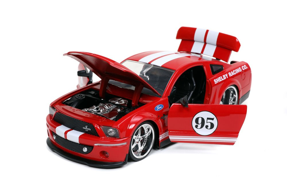 BTM 2008 Ford Shelby GT-500KR ミニカー JADA BIGTIME MUSCLE BTM 2008 FORD SHELBY GT-500KR BLACK 1:24