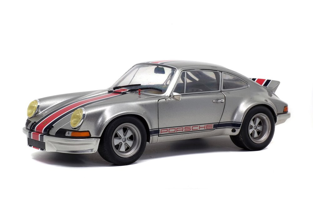 1973 Porsche 911 RSR, Silver - Solido S1801112 - 1/18 scale