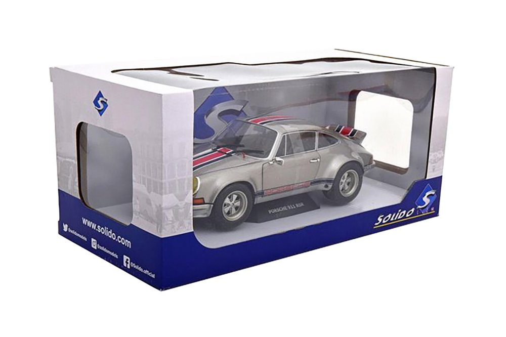 1973 Porsche 911 RSR, Silver - Solido S1801112 - 1/18 scale