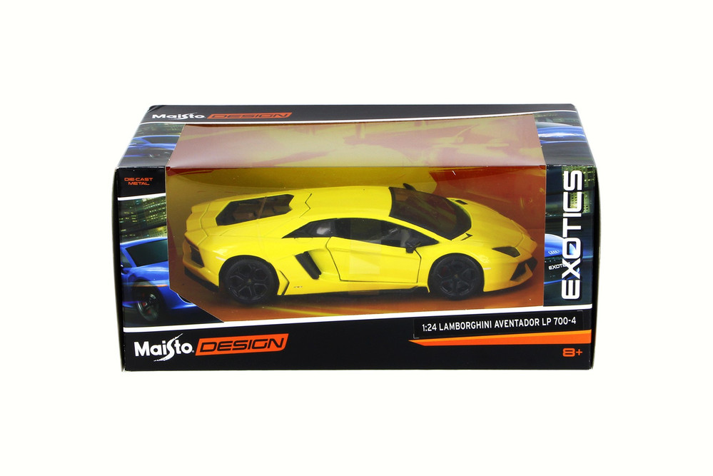 Lamborghini Aventador LP 700-4, Yellow - Maisto 31362 - 1/24 Scale Diecast Model Toy Car